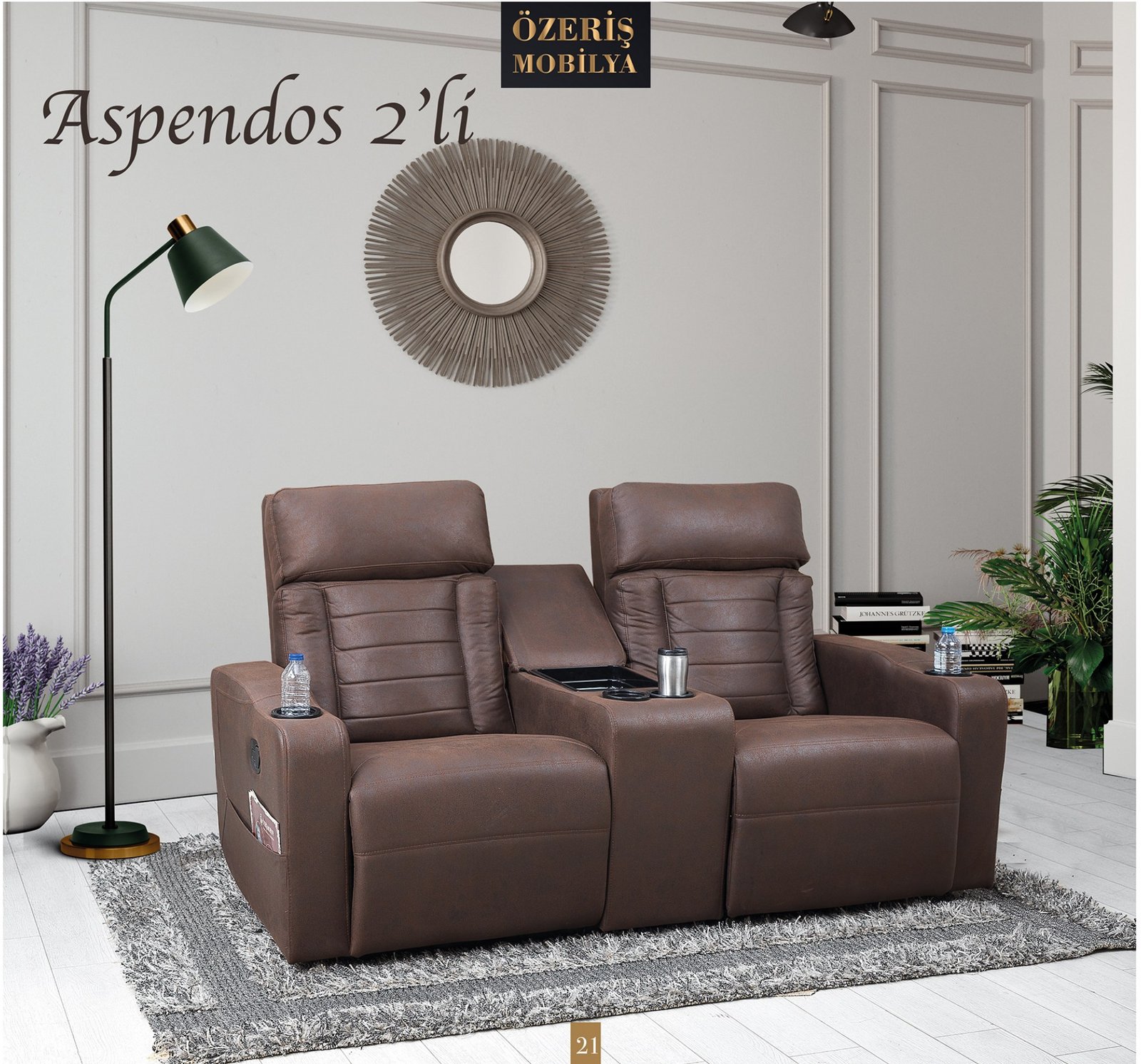 Aspendos 2'li TV Koltuğu